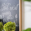 Black Magnetic Chalk Board with Solid Wood Frame - RusticReach
