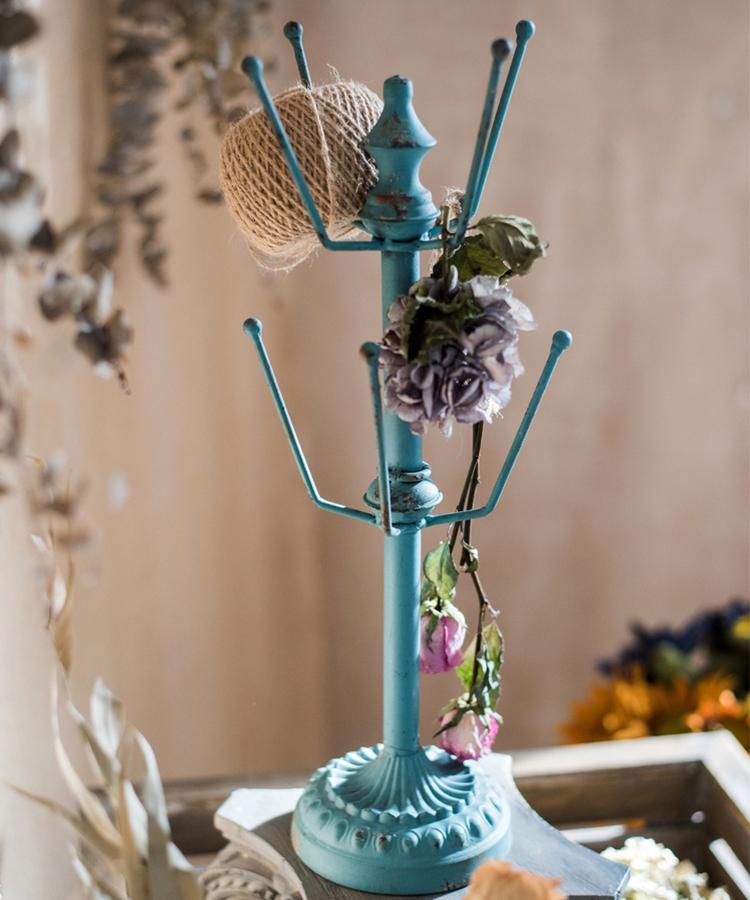 Blue Cup Holder Planter Holder - RusticReach