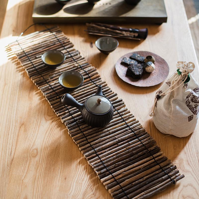 Calligraphy Brush Holder Rollup Wood Shades Rollup - RusticReach