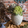 Cement Pot Pompeii Style Handmade Art Jar Pot - RusticReach