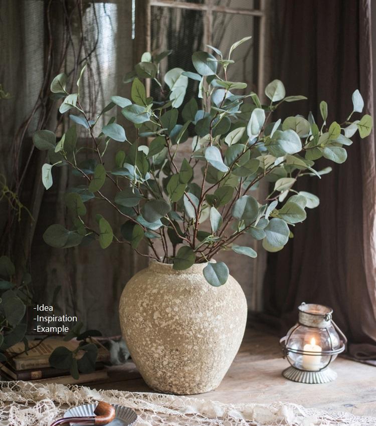 Cement Pot Pompeii Style Handmade Art Jar Pot - RusticReach