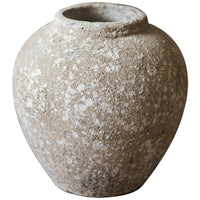 Cement Pot Pompeii Style Handmade Art Jar Pot RusticReach 