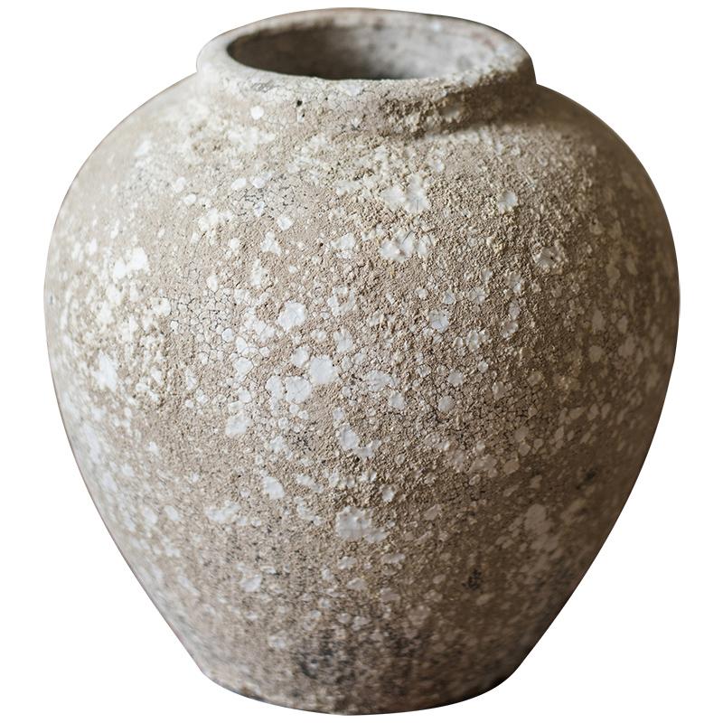 Cement Pot Pompeii Style Handmade Art Jar Pot - RusticReach