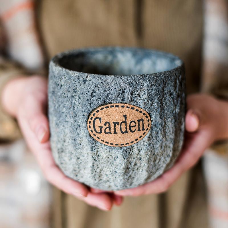 Cement Stone Tiny Garden Planter - RusticReach