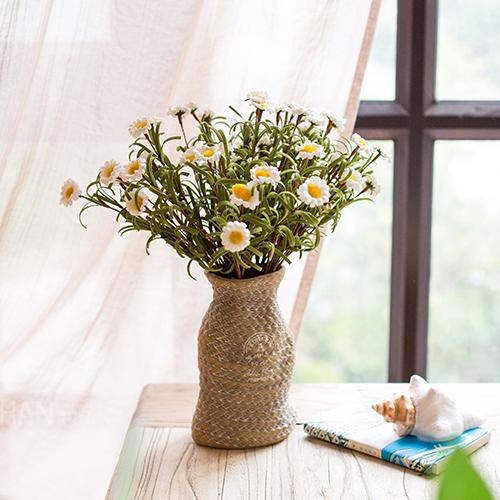 Ceramic Planter Hemp Bag Design - RusticReach
