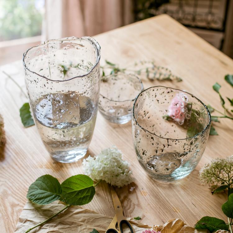 Clear Art Glass Vase - RusticReach