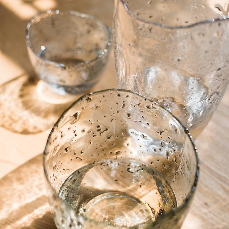 Clear Art Glass Vase - RusticReach