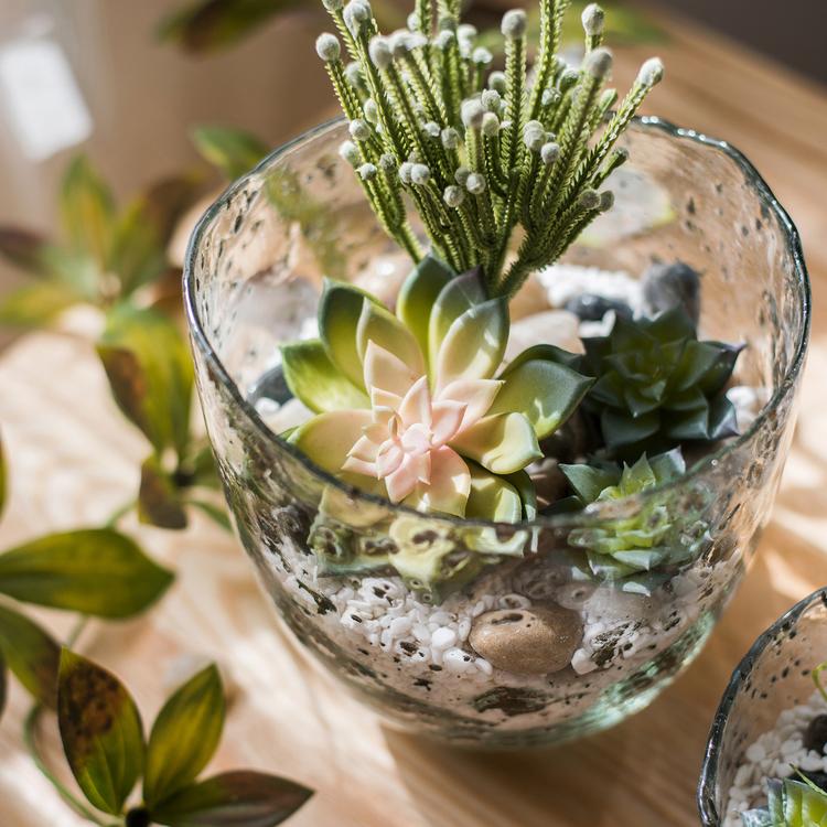 Clear Art Glass Vase - RusticReach