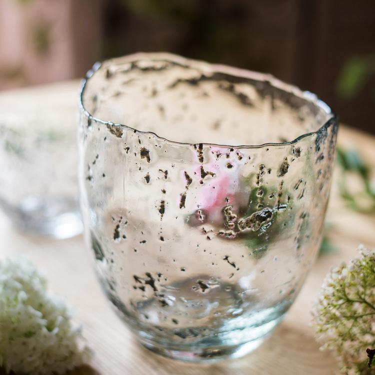 Clear Art Glass Vase - RusticReach