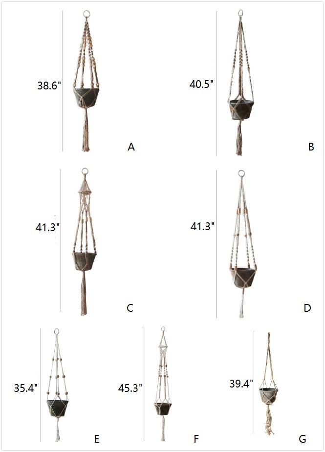 Cotton Hemp Rope Planter Hanger - RusticReach