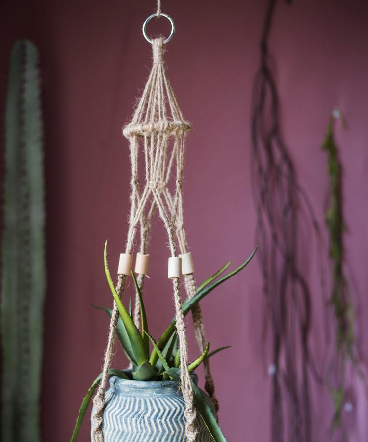 Cotton Hemp Rope Planter Hanger - RusticReach