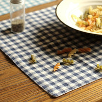 Cotton Table Placemat Check Pattern Set of 4 RusticReach 