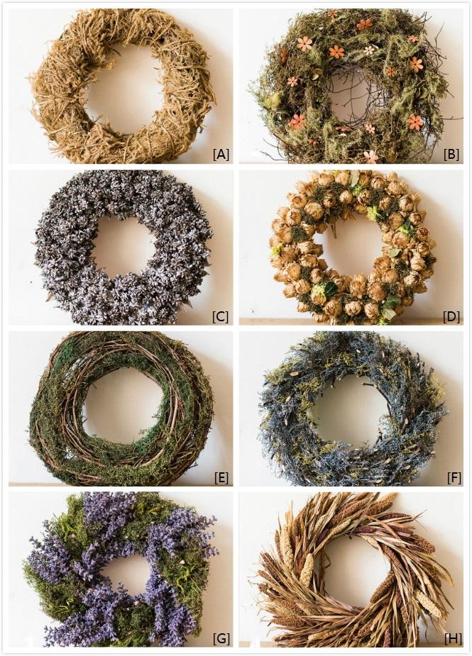 Country Small Silk Wreath in Various Design - RusticReach