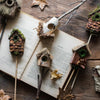 Decorative Bird House Planter Stakes Randomly Picked Set of 3 - RusticReach