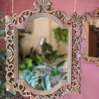 Decorative Mirror French Palace Style Carving Frame Wall Mirror RusticReach 