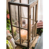 Decorative Table Lantern Wooden Glass Lantern - RusticReach
