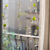 Glass Planter Rope Hanging Small Planter 55" Long (Set of 3) - RusticReach