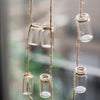 Glass Planter Rope Hanging Small Planter 55" Long (Set of 3) - RusticReach