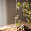 Glass Planter Rope Hanging Small Planter 55" Long (Set of 3) - RusticReach