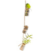 Glass Planter Rope Hanging Small Planter 55" Long (Set of 3) - RusticReach