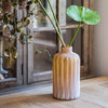 Glass Vase Hand Blown Frosted Art Glass - RusticReach