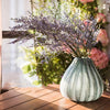 Glass Vase Hand Blown Frosted Art Glass - RusticReach