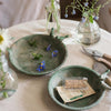 Green Iron Tray Bird Decorative Tray - RusticReach