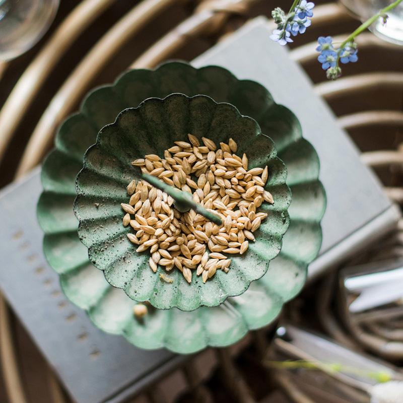 Green Iron Two Tier Small Decorative Tray - RusticReach