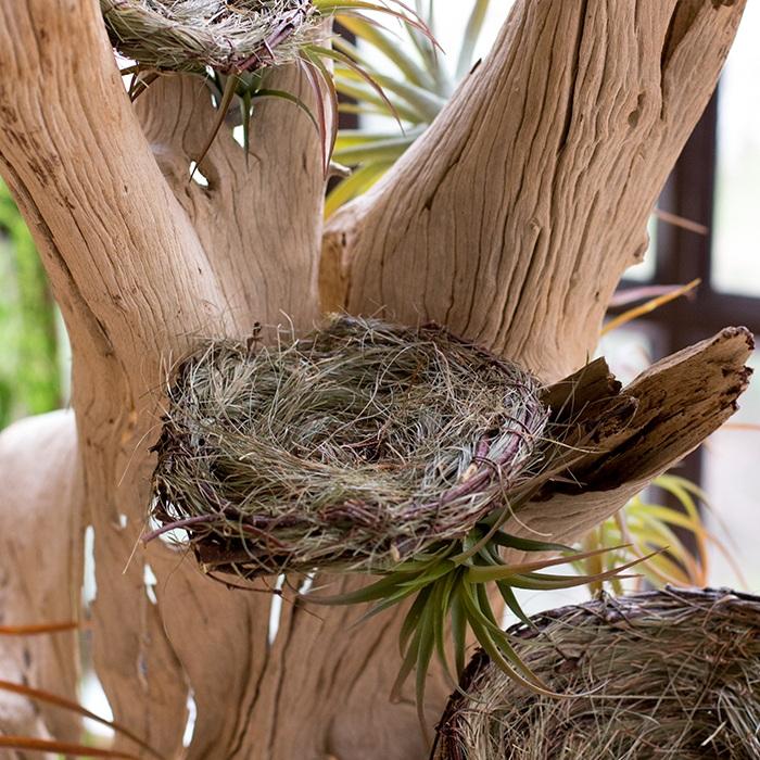 Handmade Grass Willow Bird's Nest Ornament Set of 3 RusticReach 