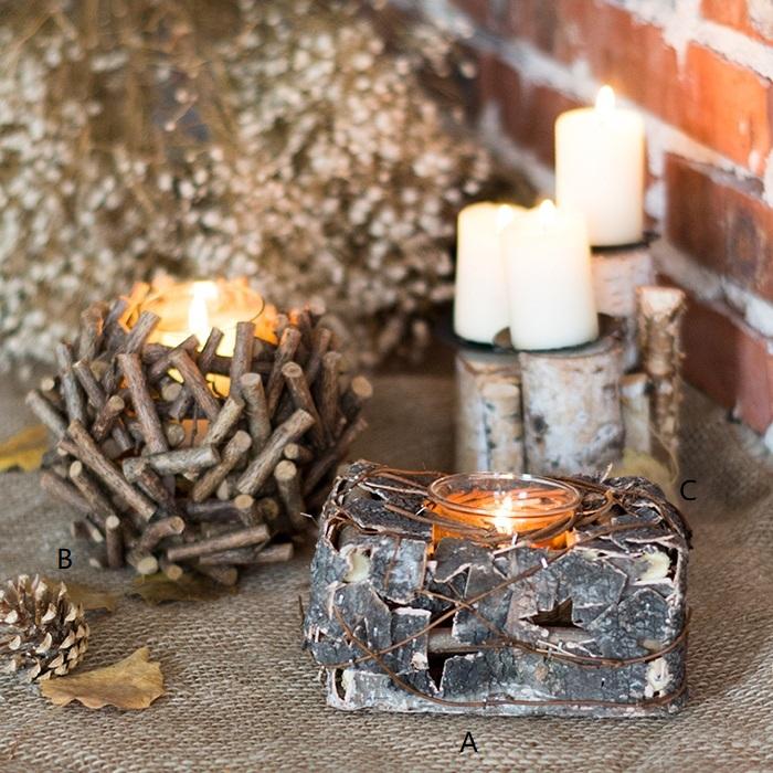 Handmade Wood Candle Holder - RusticReach