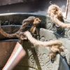 Iron Tub Antique Flower Pattern Tub with Rope Handles (Set of 3) - RusticReach