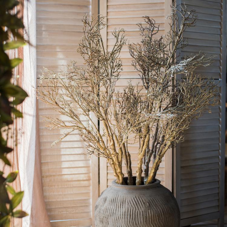 Large Zen Branch Stem Faux Gold or Brown 49" Tall - RusticReach