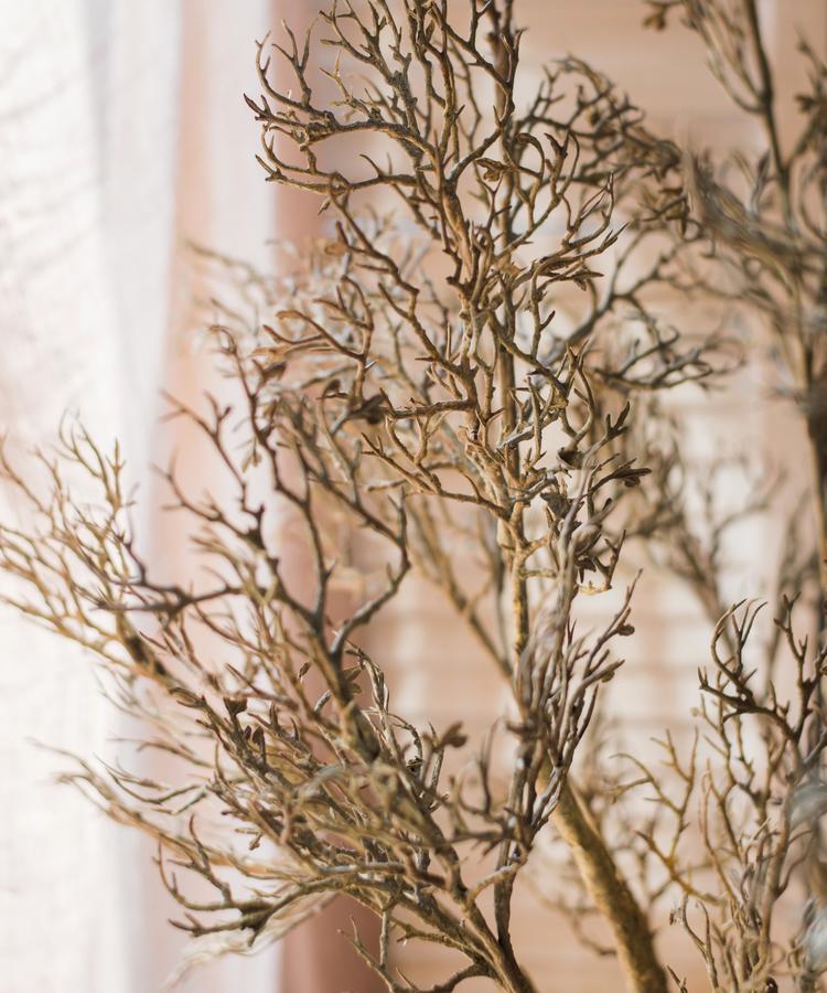 Large Zen Branch Stem Faux Gold or Brown 49" Tall - RusticReach