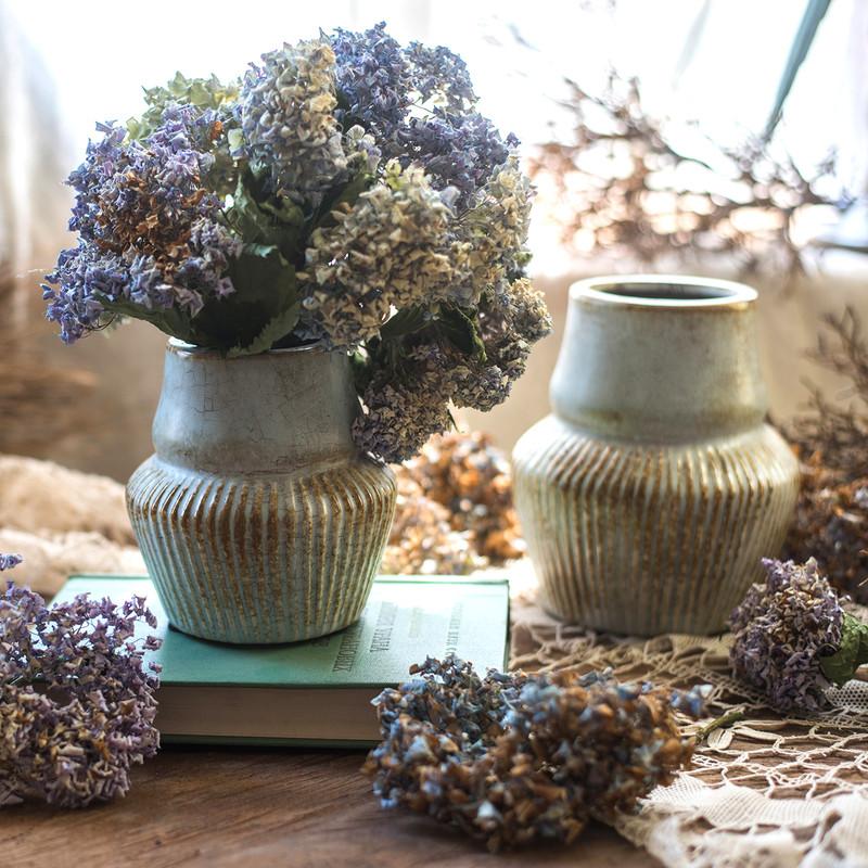 Light Blue Underglazed Ceramic Vase - RusticReach