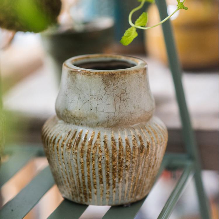 Light Blue Underglazed Ceramic Vase - RusticReach