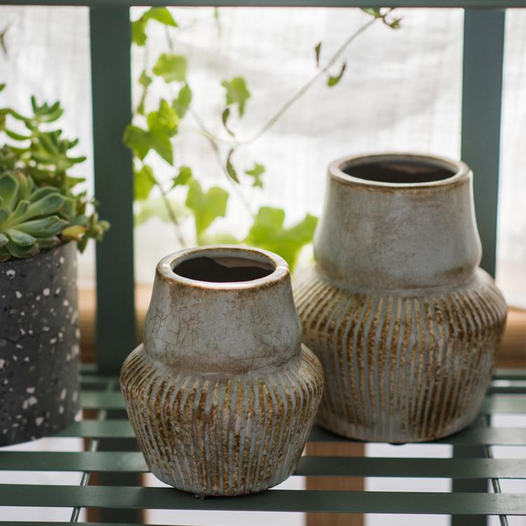 Light Blue Underglazed Ceramic Vase - RusticReach