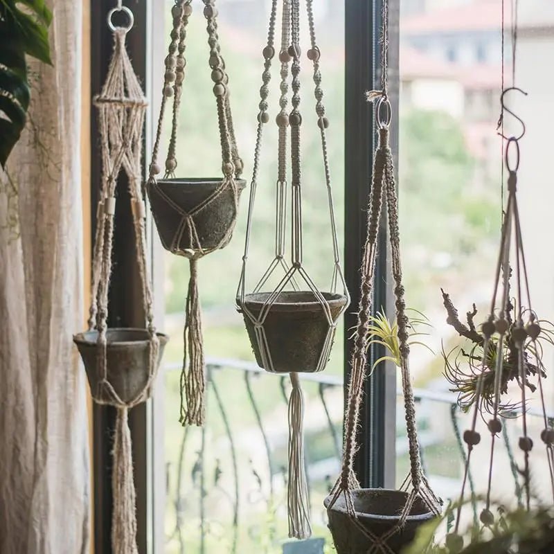 Cotton Hemp Rope Planter Hanger - RusticReach
