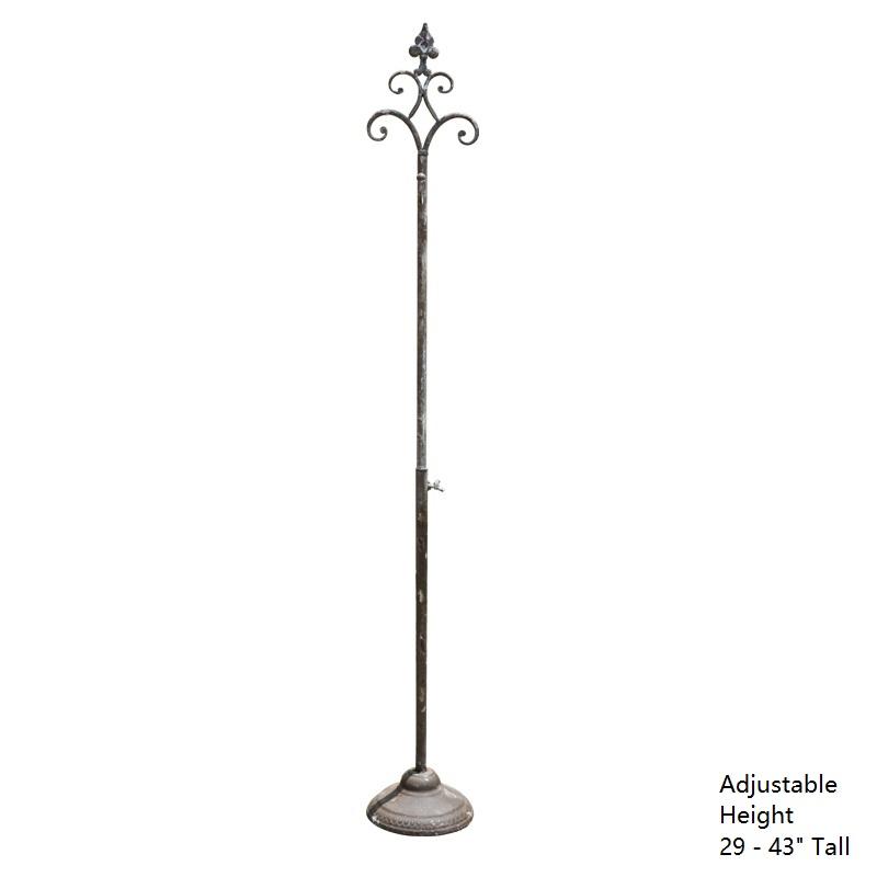 Wrought iron stand with hot sale hook