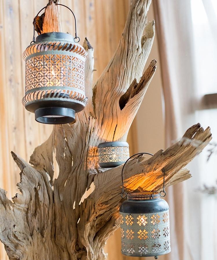 Metal Lantern Candle Holder - RusticReach