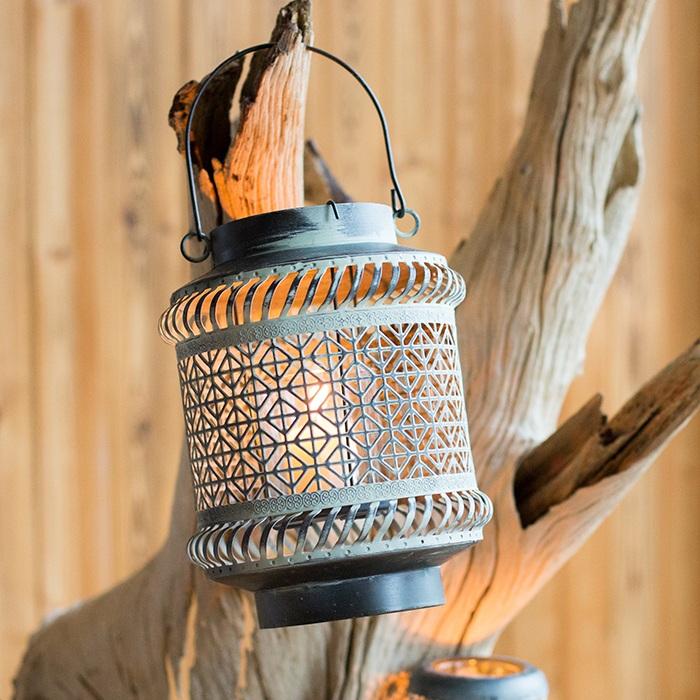 Metal Lantern Candle Holder - RusticReach
