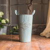 Metal Pot 'Flowers and Garden' Pot with Metal Handles (Set of 3) - RusticReach