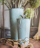 Metal Pot 'Flowers and Garden' Pot with Metal Handles (Set of 3) - RusticReach