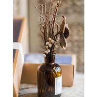 Natural Dried Flower Branches in Glass Bottle RusticReach 