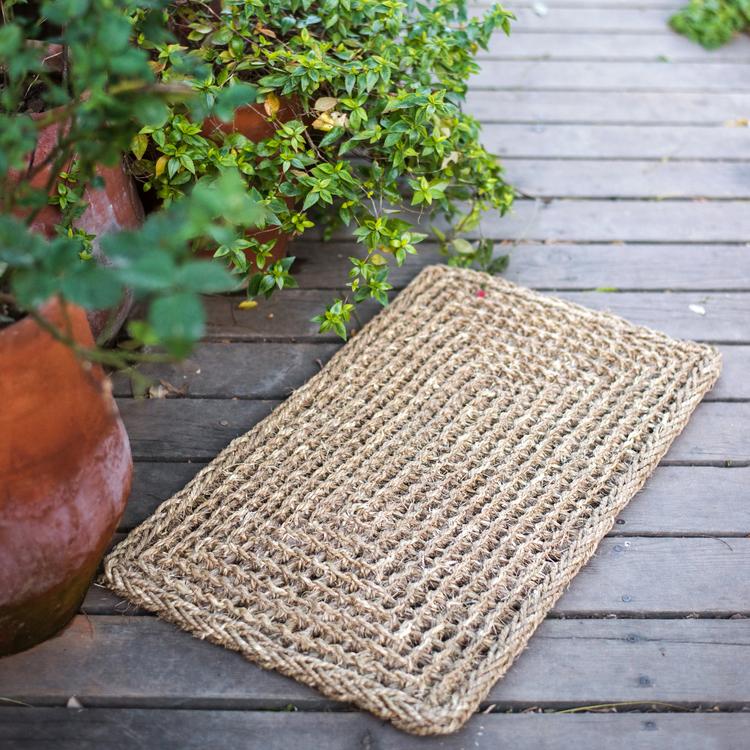 Organic Natural Straw Door Mat - RusticReach