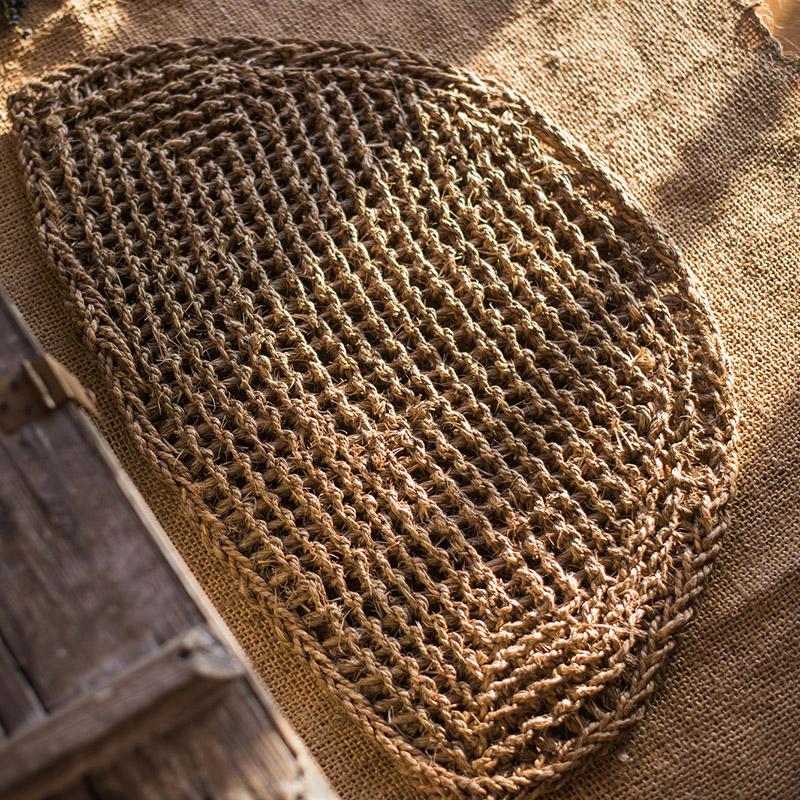 Organic Natural Straw Door Mat - RusticReach