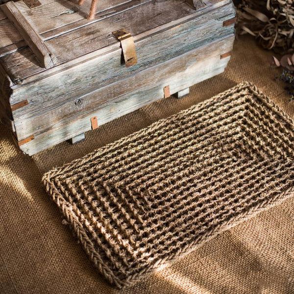 Organic Natural Straw Door Mat RusticReach