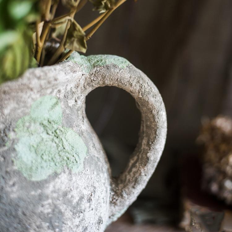Cement Pot Pompeii Style Handmade Art Amphora Vase Pot