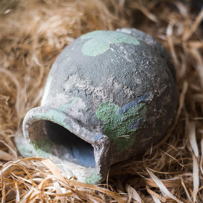 Pompeii Cement Floral Jar - RusticReach