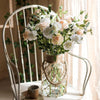 Artificial Faux Real Touch Blooming Rose Stem 25" Tall Silk - RusticReach