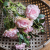 Faux Silk Real Touch Blooming Rose Stem in Pink 25" Tall - RusticReach